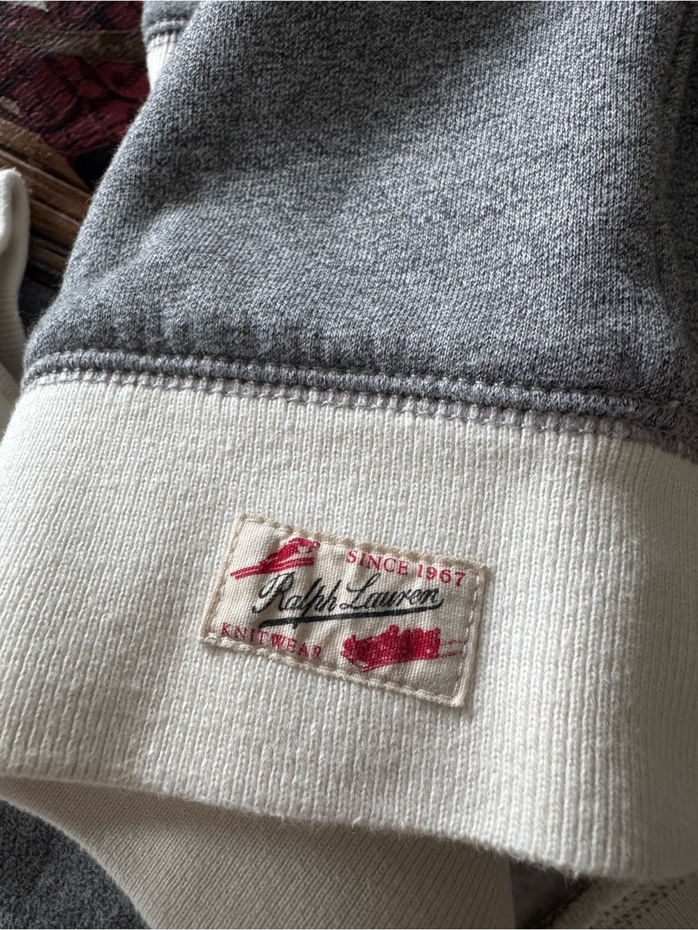 Polo Ralph Lauren Sled Polo Bear Sweatshirt Gray Kids Size S/8 - Picture 6 of 12